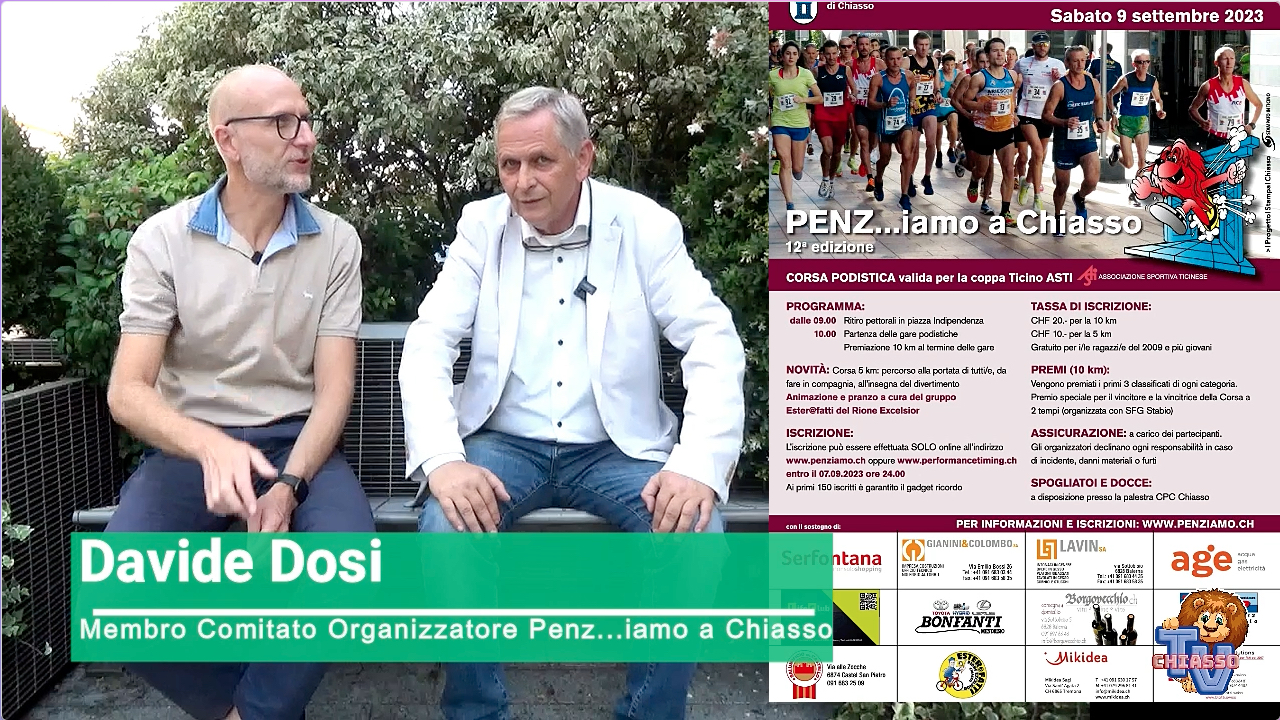 'Chiasso News 1 settembre 2023 - Penz...iamo a Chiasso' episoode image