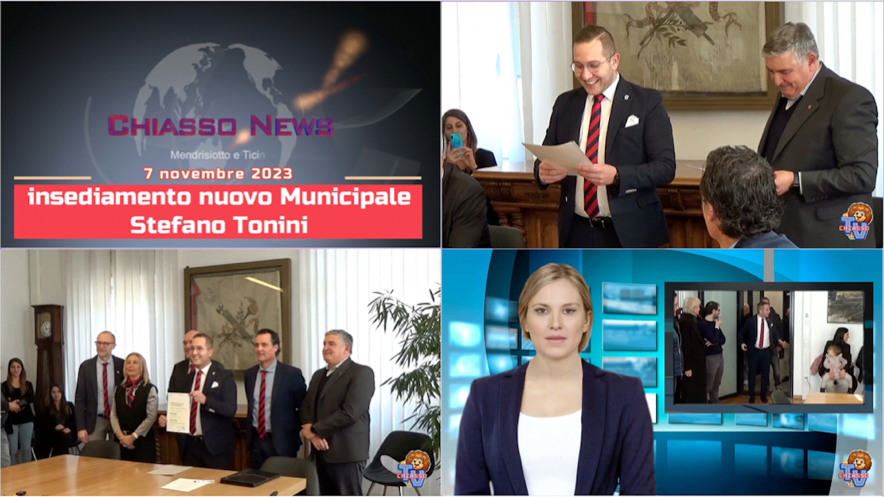 'Chiasso News 7 novembre 2023 - Insediamento nuovo Municipale Stefano Tonini ' episoode image