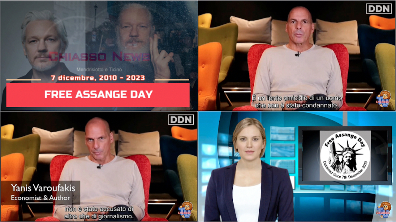 'Chiasso News 7 dicembre 2023 - FREE ASSANGE DAY ' episoode image