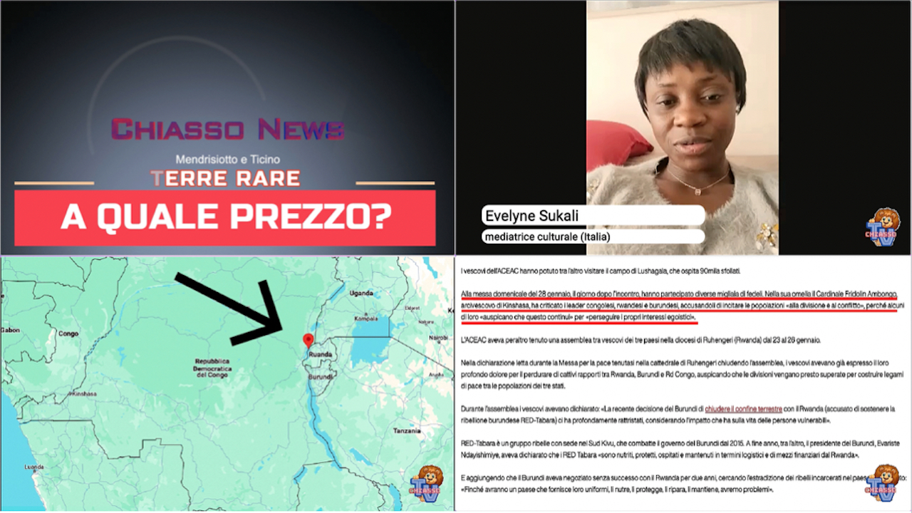 'ATTENZIONE: CONTIENE IMMAGINI FORTI - Chiasso News 8 febbraio 2024 - Terre rare: a quale prezzo?' episoode image