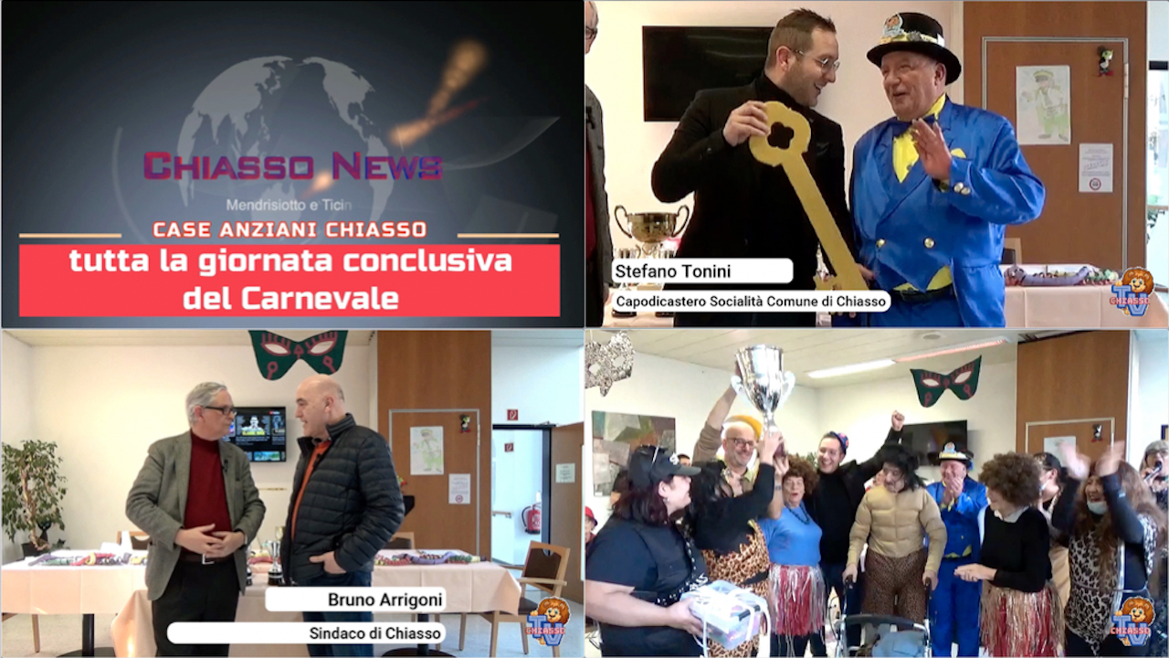 'Chiasso News 14 febbraio 2024 - Il Carnevale si conclude nelle Case Anziani di Chiasso ' episoode image