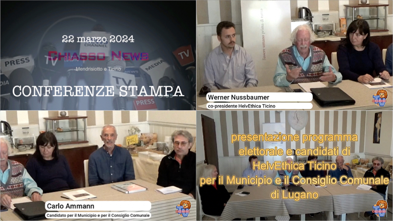 'Conferenza stampa - Presentazione candidati HelvEthica Ticino per il Comune di Lugano ' episoode image