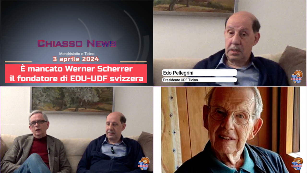'Chiasso News 3 aprile 2024 - Scomparso il fondatore di EDU-UDF Svizzera ' episoode image