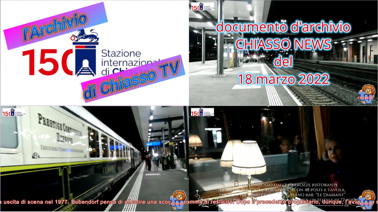 'Archivio Chiasso TV - Nel 2022 l'arrivo del Prestige Continental Express a Chiasso' episoode image