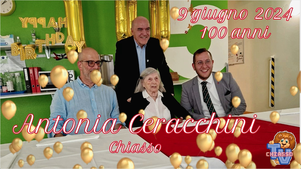 'Festeggiati lunedì 10 giugno 2024 i cento anni di Antonia Ceracchini ' episoode image