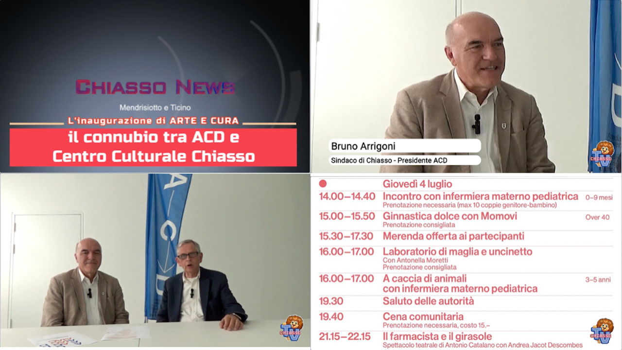 'Chiasso News 27 giugno 2024 - Inaugurazione Area Incontro Arte e Cura ' episoode image