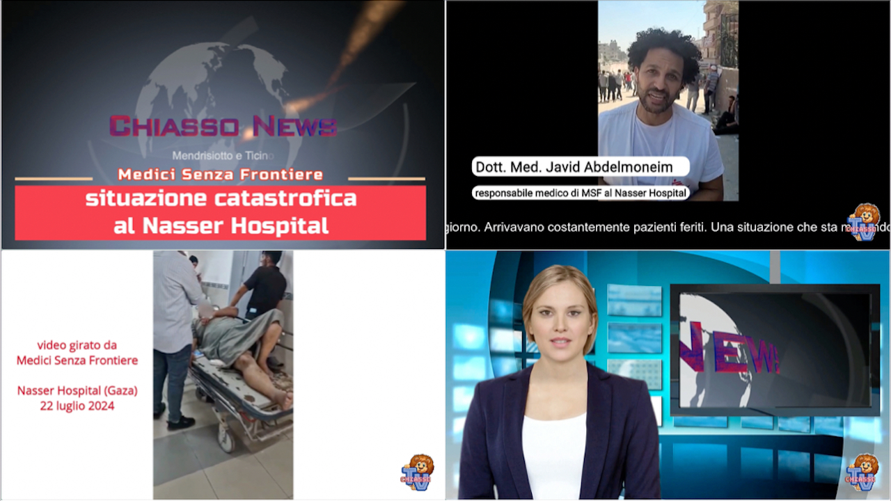 'Chiasso News 23 luglio 2024 - Situazione catastrofica al Nasser Hospital' episoode image
