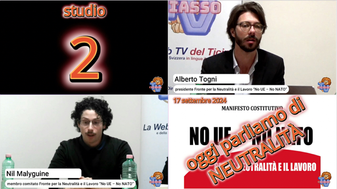 'Studio 2 - 18 settembre 2024 - L'associazione No UE No NATO si presenta' episoode image