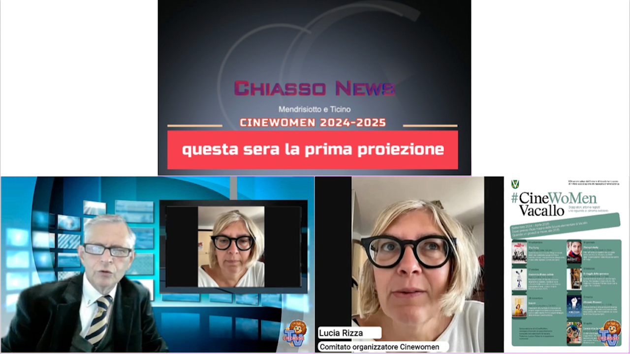 'Chiasso News 19 settembre 2024 - Da questa sera nuova stagione Cinewomen' episoode image