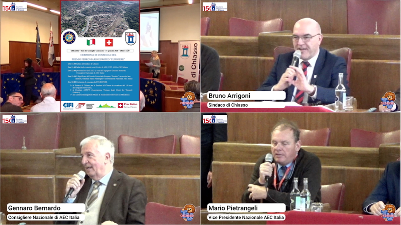 'ASSEGNATO ALLA STAZIONE FERROVIARIA DI CHIASSO IL PREMIO FERROVIARIO EUROPEO “EUROFERR”' episoode image