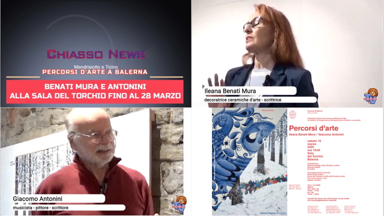 'Oggi il vernissage con le opere di Ileana Benati Mura e Giacomo Antonini ' video thumbnail