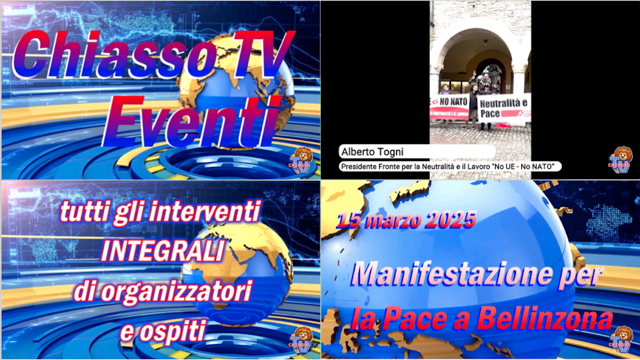 '15 marzo 2025 - Manifestazione per la Pace a Bellinzona contro UE e NATO' episoode image