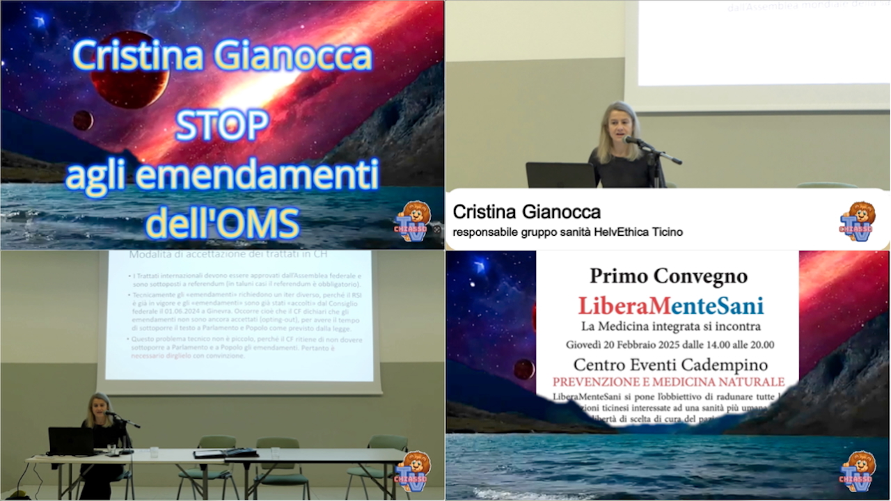 'STOP agli emendamenti emanati da OMS - intervento di Cristina Gianocca ' episoode image