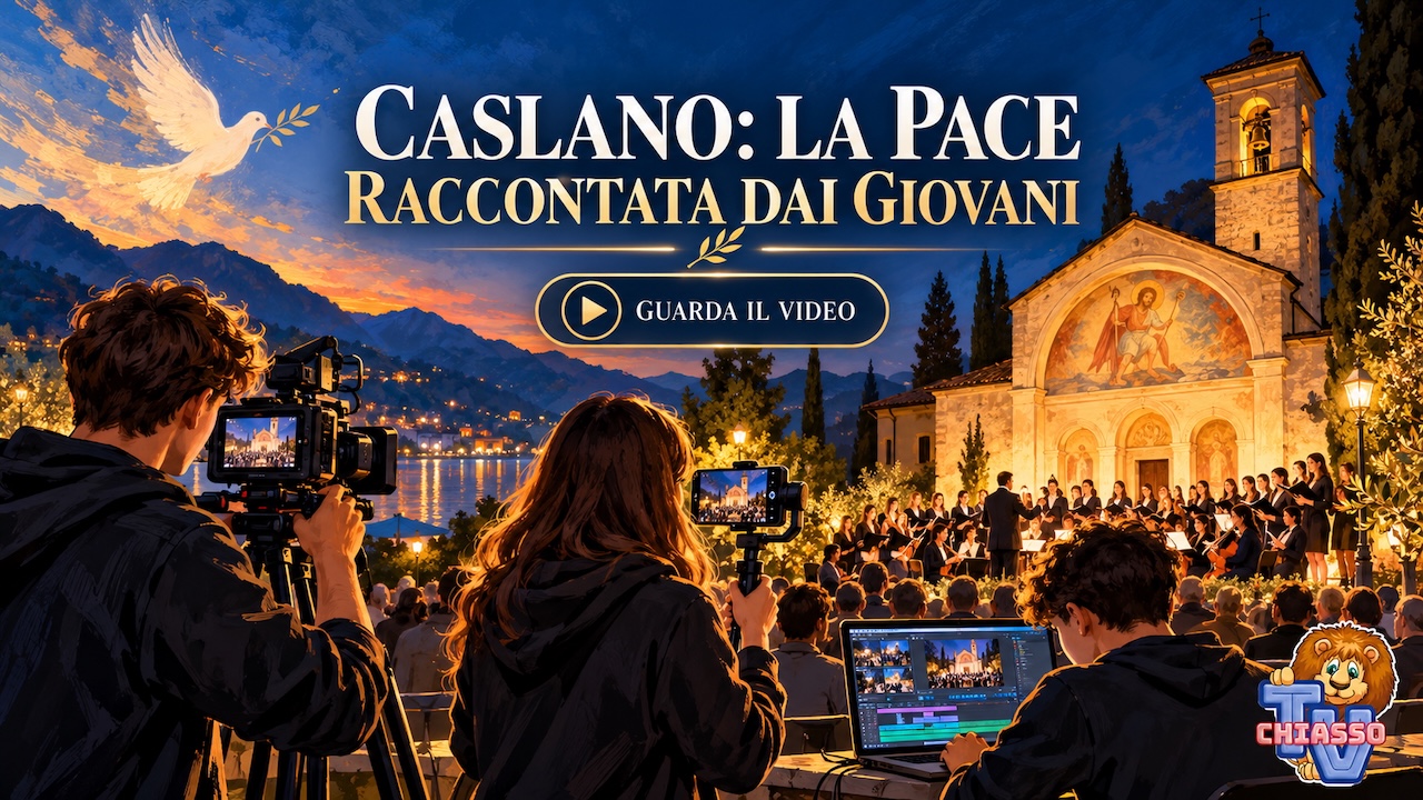 'Caslano, la pace passa anche dai giovani: musica, solidarietà e un video raccontato da loro' video thumbnail